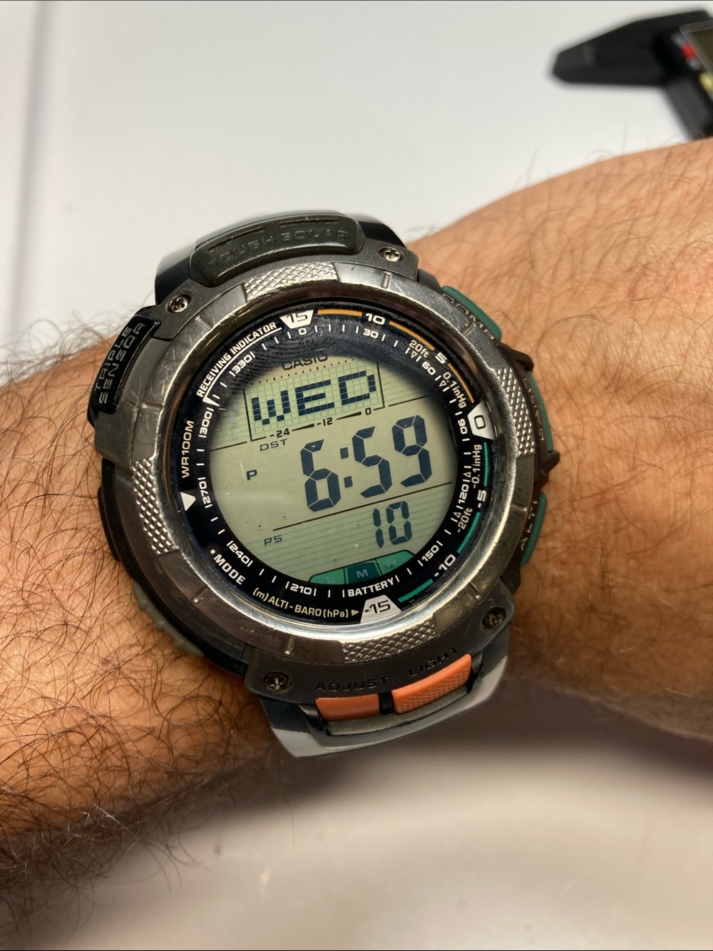 Casio Pathfinder PAW-1100, tough solar, Japan, multi band 5